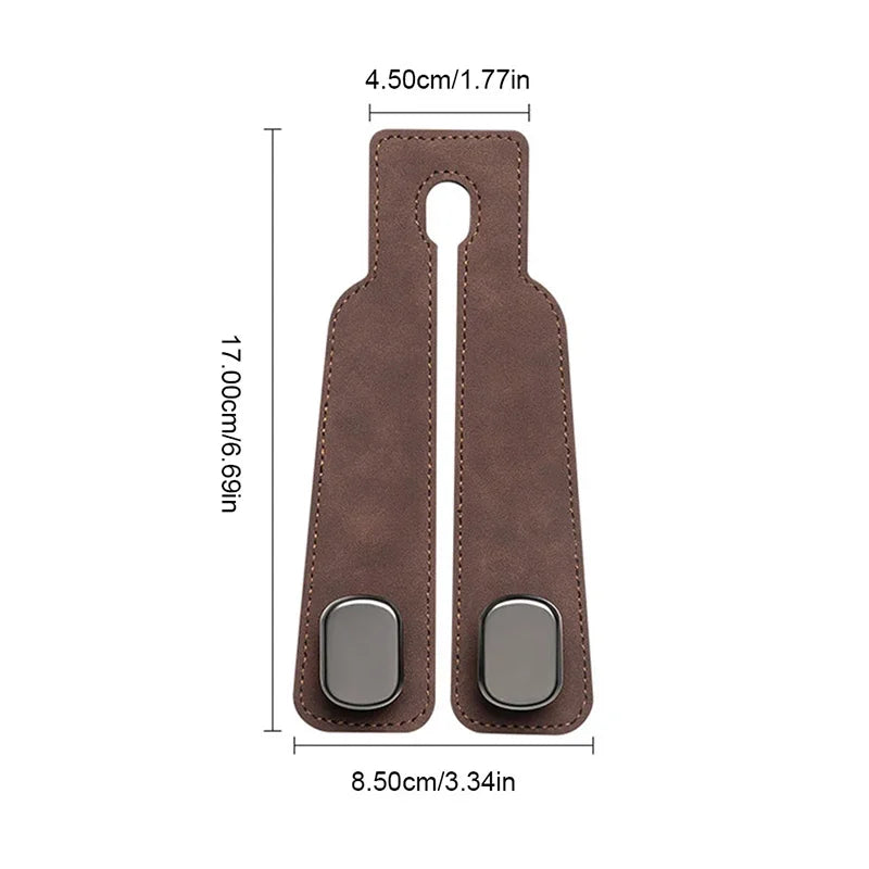 Premium Suede Car Headrest Hook
