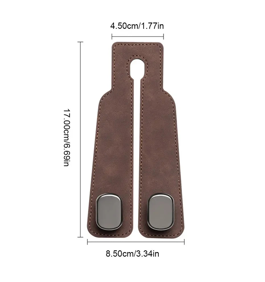 Premium Suede Car Headrest Hook