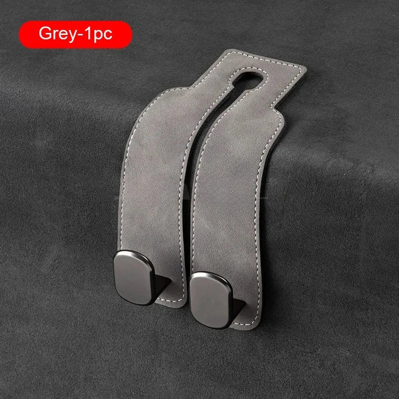 Premium Suede Car Headrest Hook
