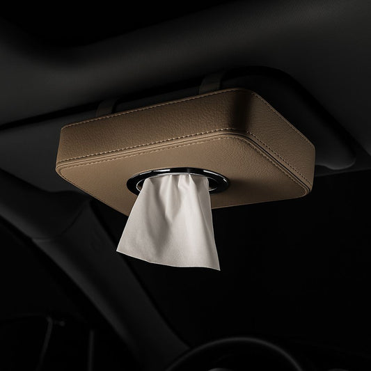 Leather Car Tissue Holder