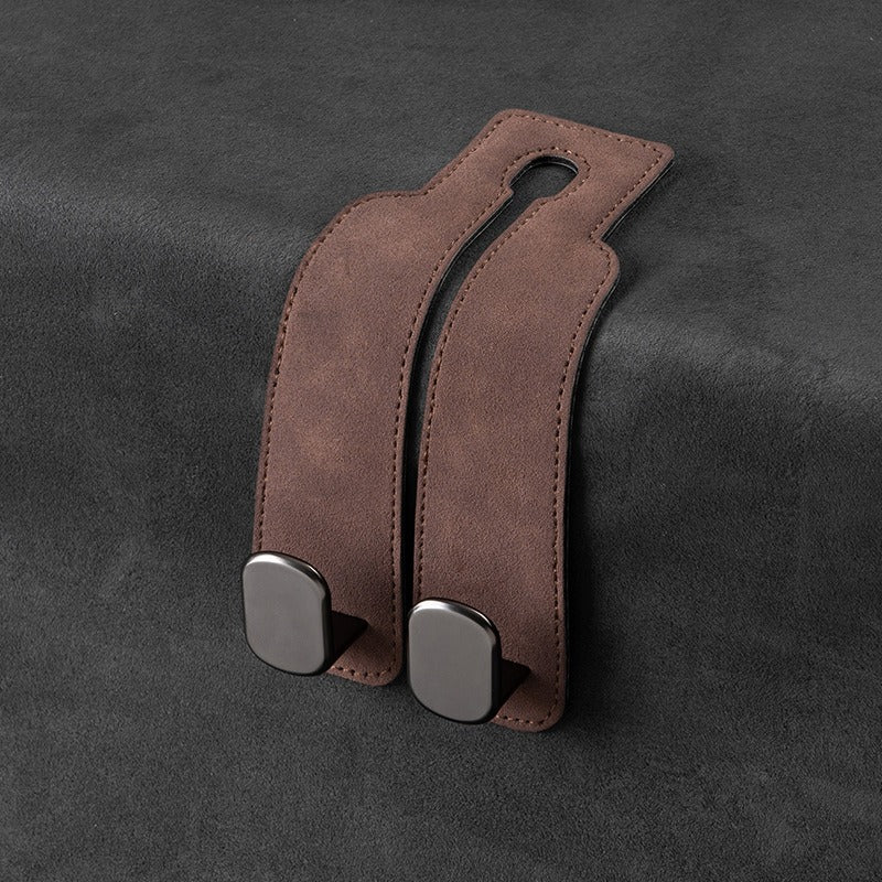 Premium Suede Car Headrest Hook
