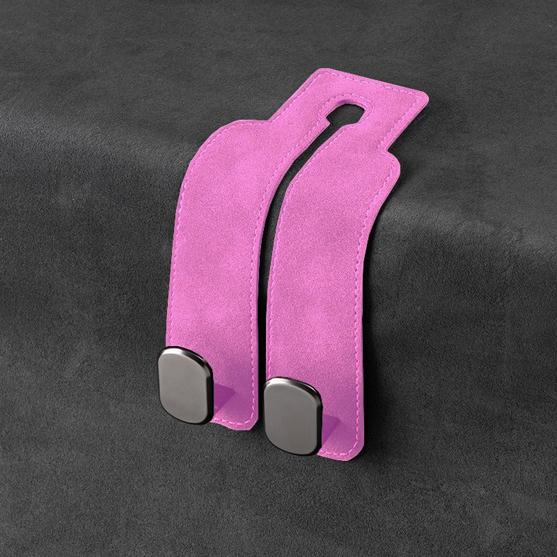 Premium Suede Car Headrest Hook