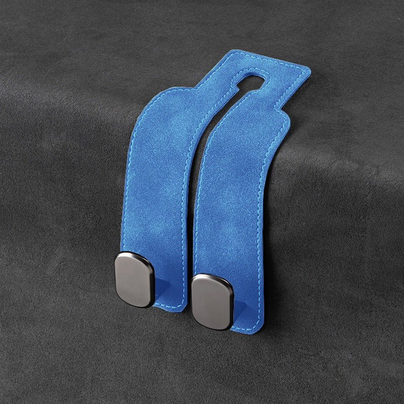 Premium Suede Car Headrest Hook